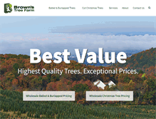 Tablet Screenshot of brownstreefarm.com